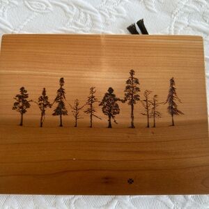 Wooden Wall Art with “Family” Tree Design (8 1/4 inch x 6 1/4 inch)